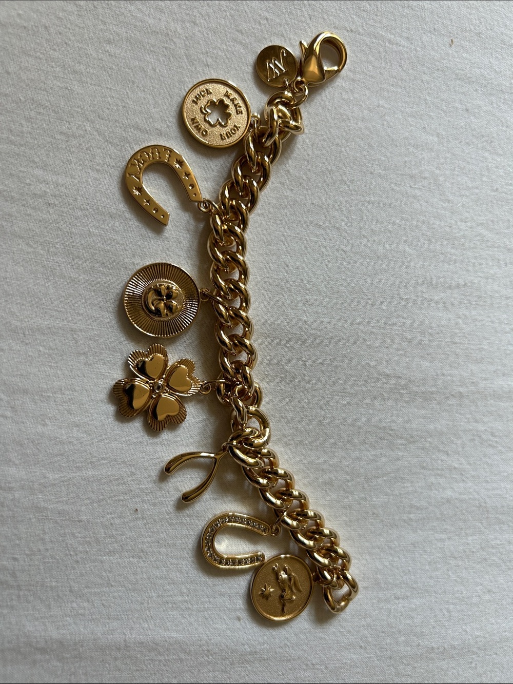 Jane Win lucky Gold Charm Bracelet — Women Jewelry